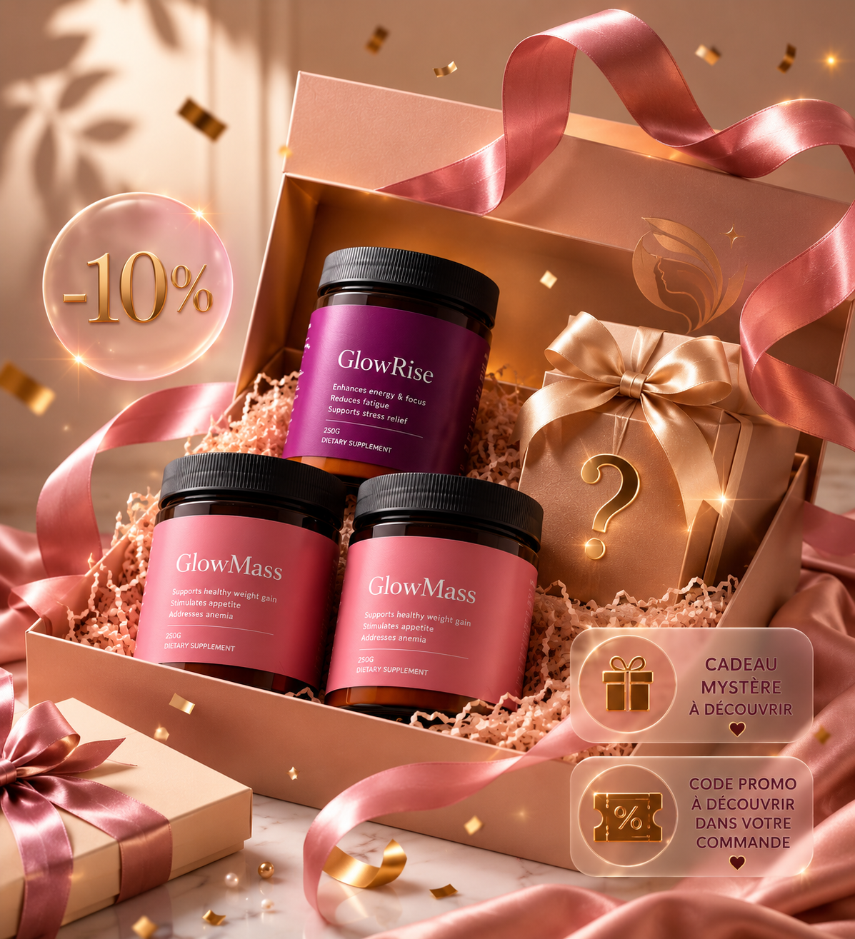 2 GlowMass + 1 GlowRise + هدية مفاجئة 🎁🎉